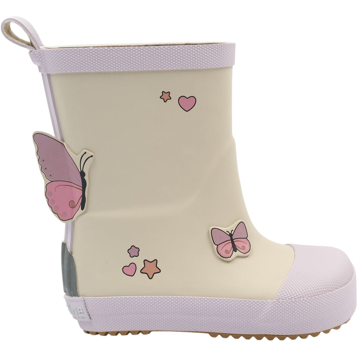 Mikk-Line Oyster Gray Gummistövlar Butterfly Barefoot