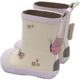 Mikk-Line Oyster Gray Gummistövlar Butterfly Barefoot