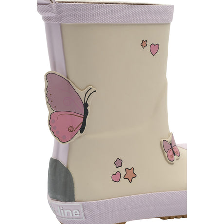 Mikk-Line Oyster Gray Gummistövlar Butterfly Barefoot