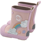 Mikk-Line Adobe Rose Gummistövlar Rainbow Patch Barefoot