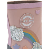 Mikk-Line Adobe Rose Gummistövlar Rainbow Patch Barefoot