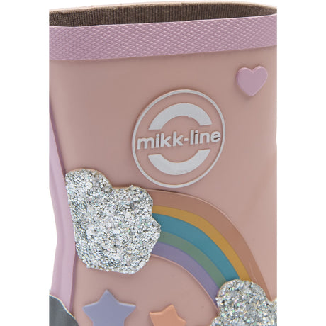 Mikk-Line Adobe Rose Gummistövlar Rainbow Patch Barefoot