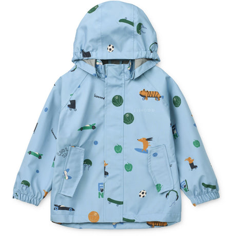 LIEWOOD Fun / Beach Blue Pedia Regnkläder Sett