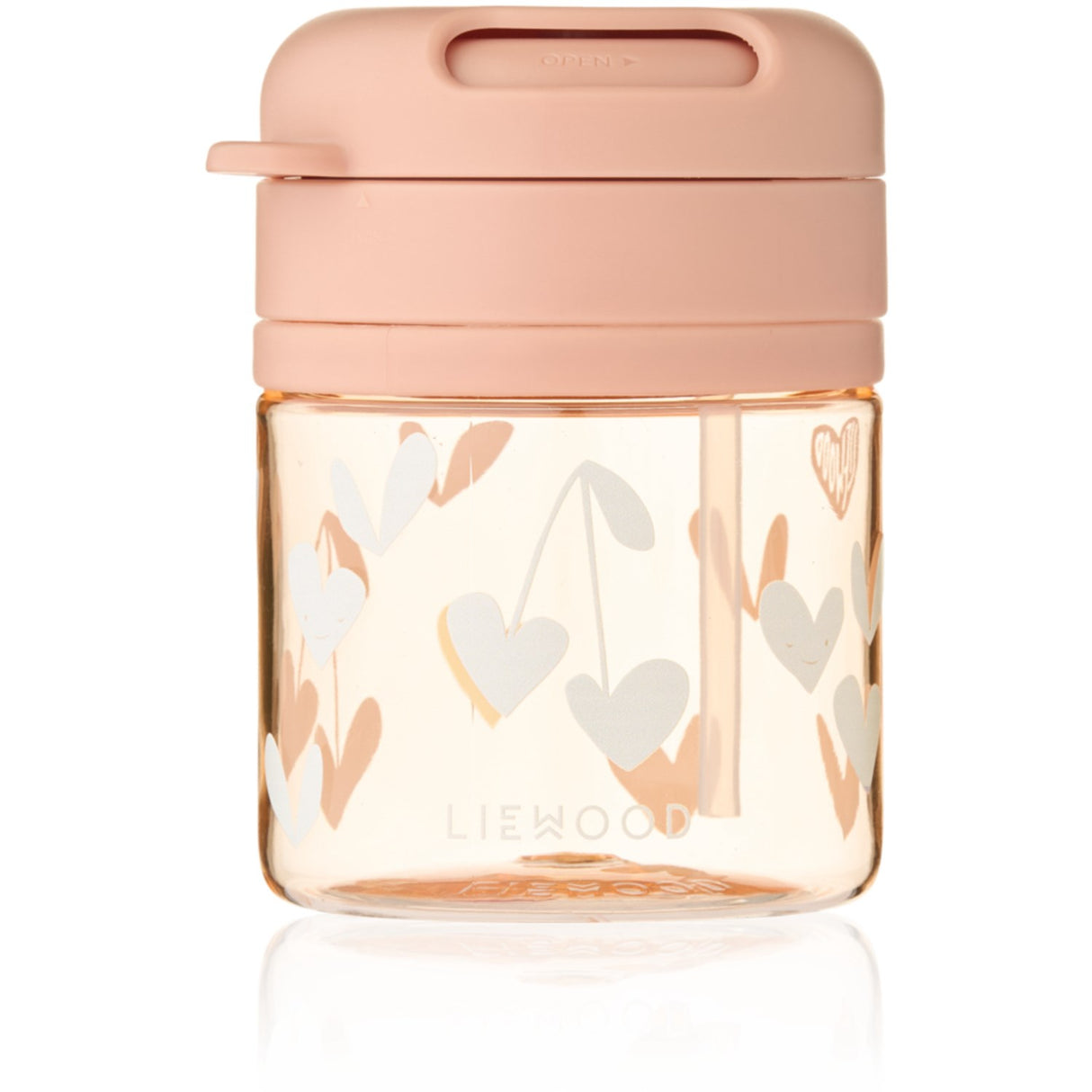 LIEWOOD Sweethearts / Pale Tuscany Pavia Tritan Strån Kopp 280Ml