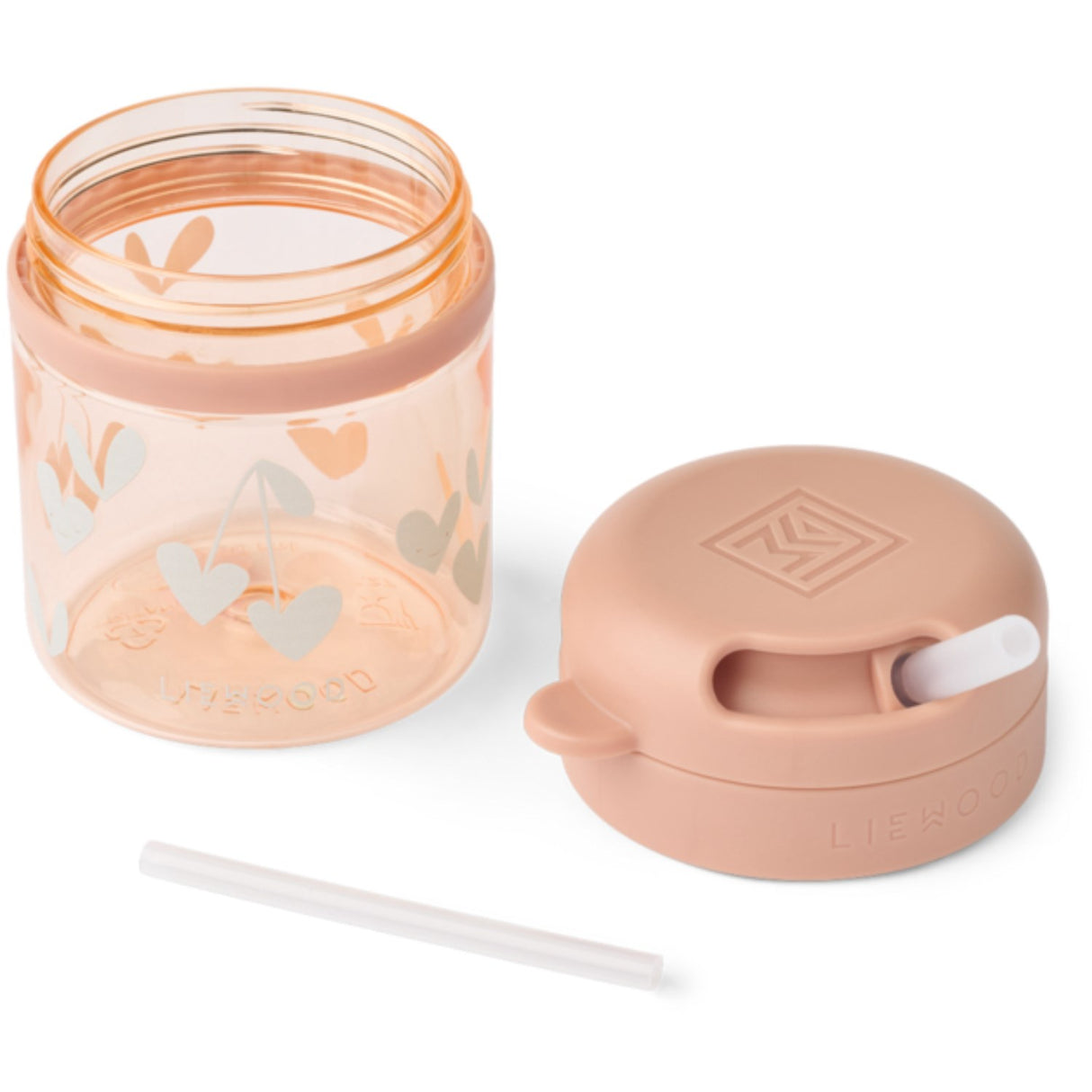 LIEWOOD Sweethearts / Pale Tuscany Pavia Tritan Strån Kopp 280Ml