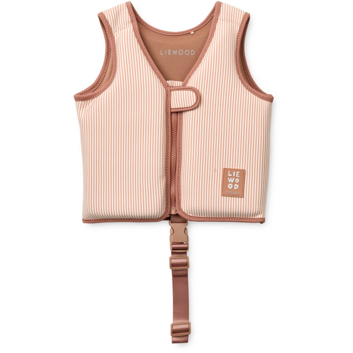 LIEWOOD Y/D Stripe Pale Tuscany / Creme De La Creme Dove Seersucker Swim Väst
