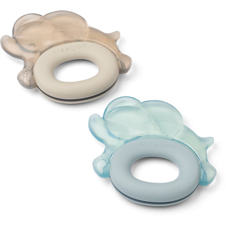 LIEWOOD Sandy / Dove Blue Rita Elephant Cooling Bitring 2-Pack