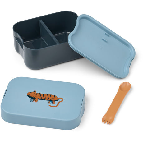 LIEWOOD Tiger / Beach Blue Kamil Lunchbox