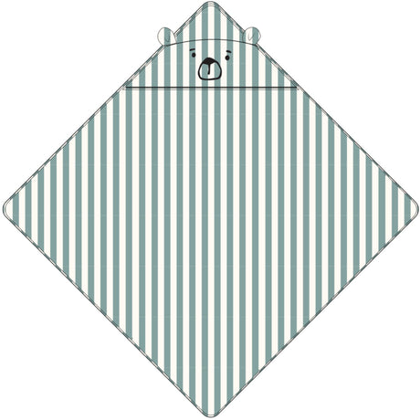 LIEWOOD Peppermint / Creme De La Creme Albert Hooded Handduk