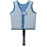 LIEWOOD Y/D Stripe Riverside / Creme De La Creme Dove Seersucker Swim Väst