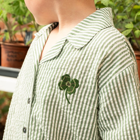 That's Mine Green Stripe Ino Skjorta