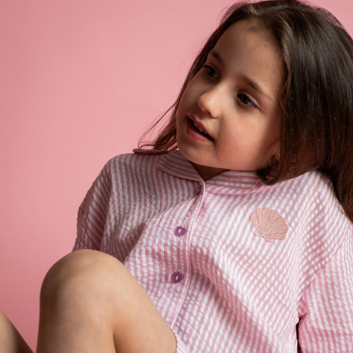 That's Mine Pink Stripe Ino Skjorta