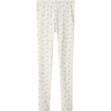 Lil'Atelier Coconut Milk Bell Flower Nmfgayo Sag Slim Leggings Lil