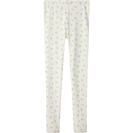 Lil'Atelier Coconut Milk Bell Flower Nmfgayo Sag Slim Leggings Lil