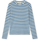 Mads Nørgaard Vanilla Ice/Bright Cobalt 5X5 Classic Stripe Talika Topp