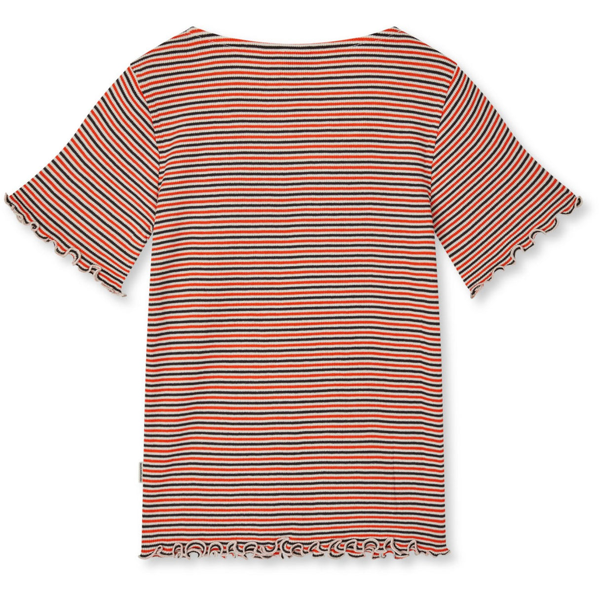 Mads Nørgaard Fiery Red/Vanilla Ice 2X2 Bomull Stripe Tiki Tee
