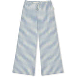 Mads Nørgaard Vanilla Ice/Bright Cobalt 2X2 Bomull Stripe Verona Byxor