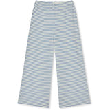 Mads Nørgaard Vanilla Ice/Bright Cobalt 2X2 Bomull Stripe Verona Byxor