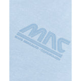 Mads Nørgaard Cashmere Blue Printed Tee Thorlino Logo Tee