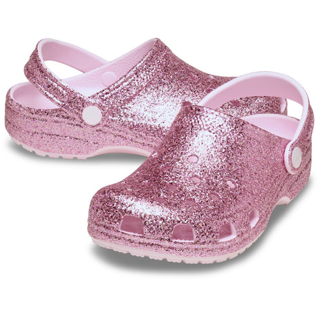Crocs Pink Milk Classic Chunky Glitter Clog K PkM