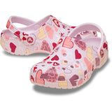Crocs Pink Milk/Hearts Classic VDay Clog K PkMk/Hts