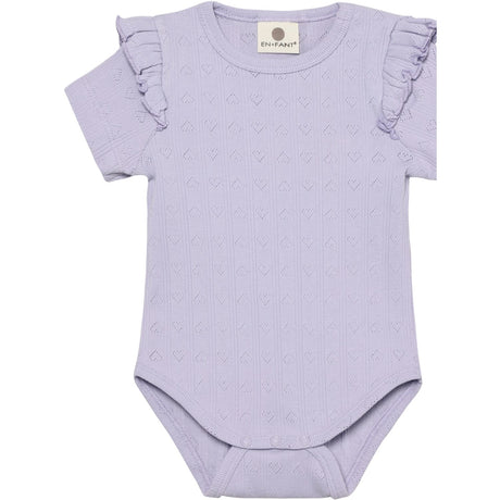 En Fant Purple Heather Body Ss Pointelle