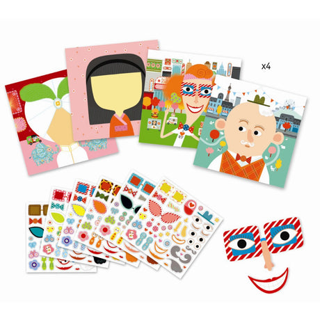 Djeco Sticker Game - Ansikten