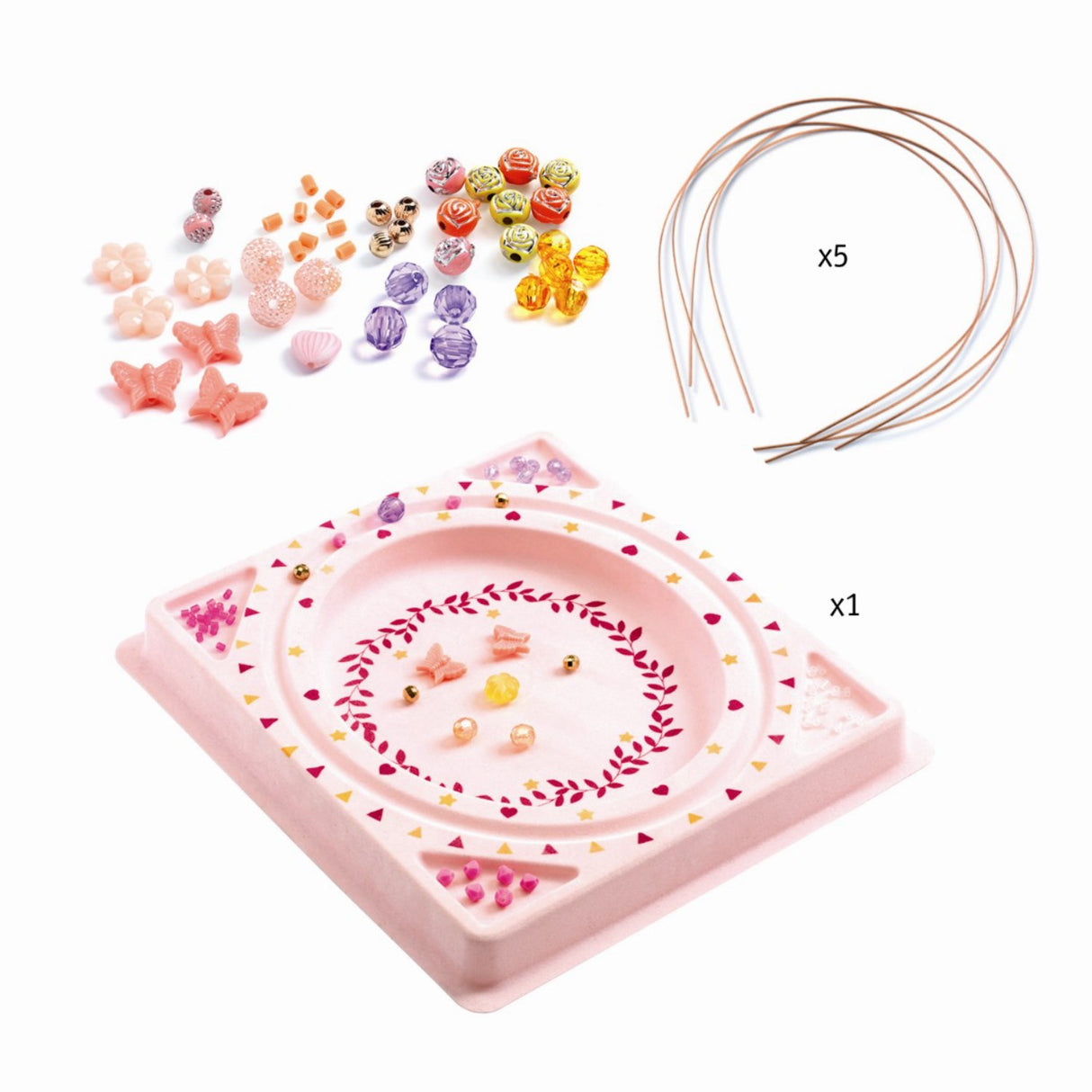 Djeco Creative Pearls - Vackra pannband