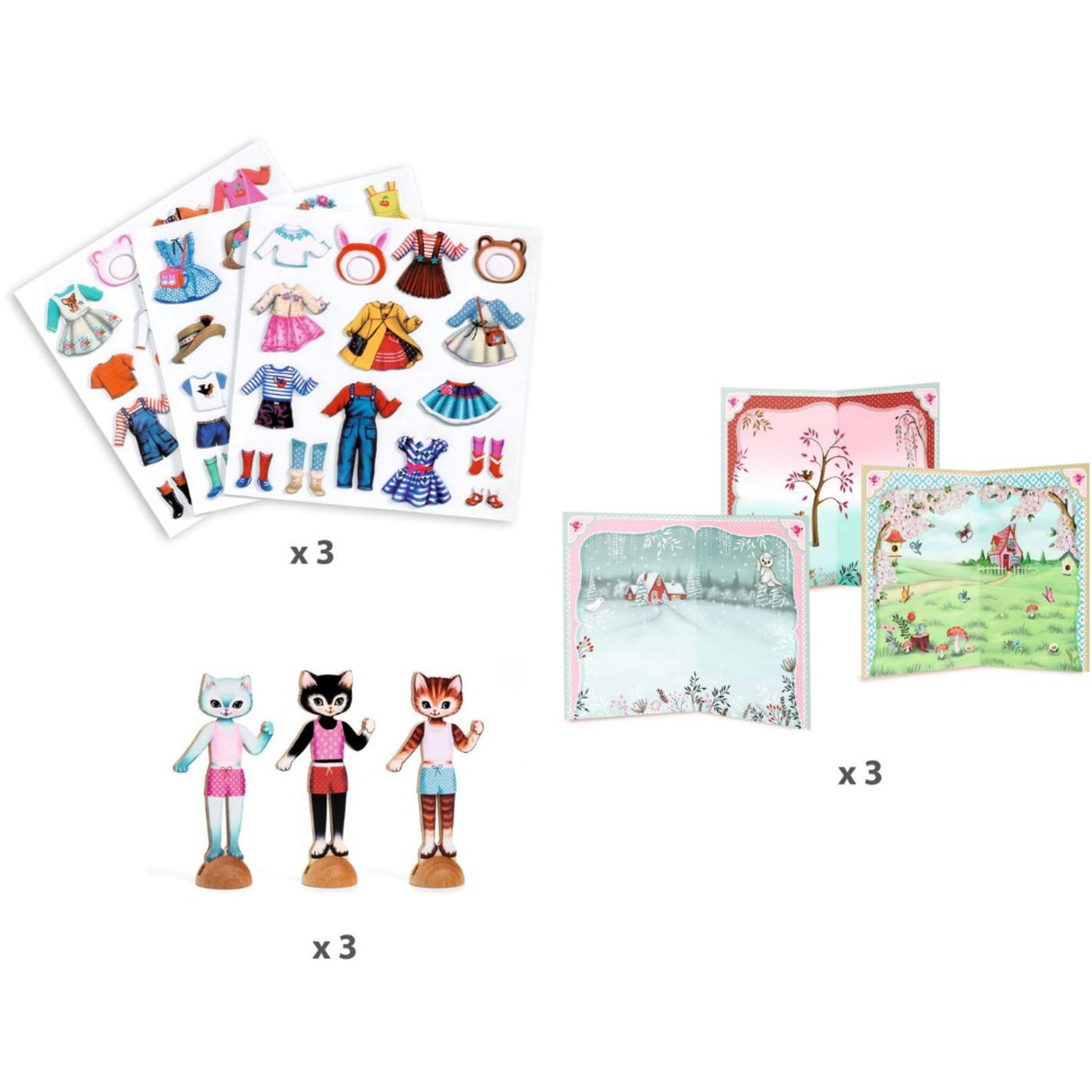 Djeco Creative Collage, Den lilla garderoben