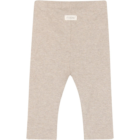 FIXONI Pure Cashmere Melange Leggings Melange Rib