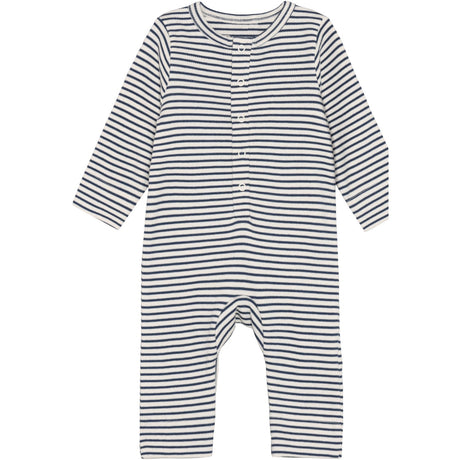 FIXONI Vintage Indigo Romper Ls Rib