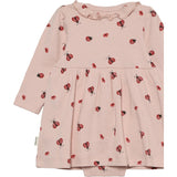 Minymo Peach Whip Body Klänning Ls Aop Rib