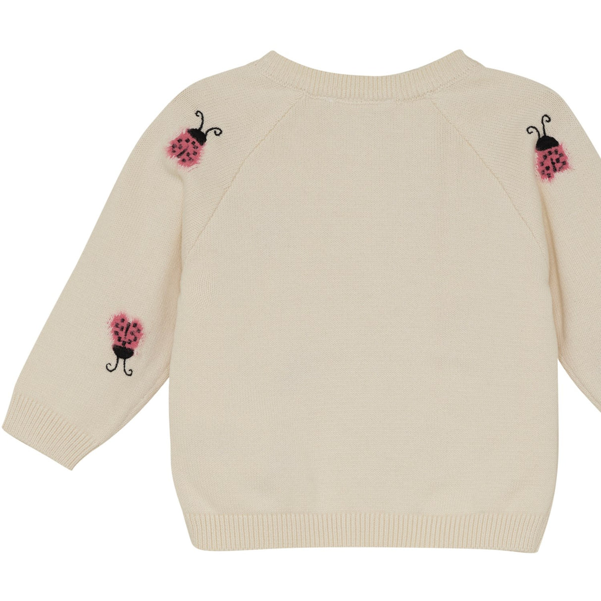 Minymo White Swan Cardigan Stickad