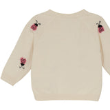 Minymo White Swan Cardigan Stickad