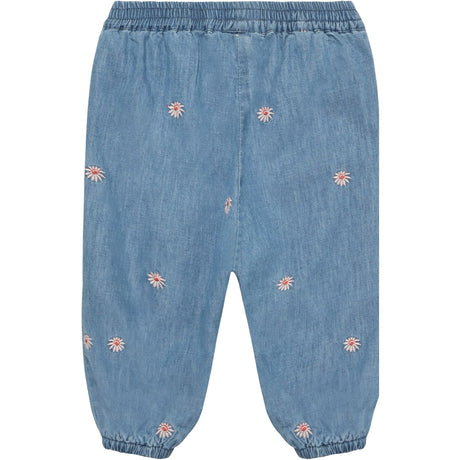 Minymo Faded Denim Byxor Emb. Chambray M/ Lining