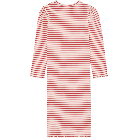 Minymo Spiced Coral Klänning Ls Rib