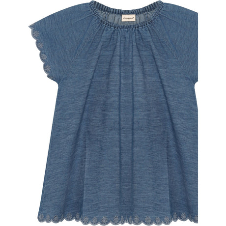 Minymo Faded Denim Blus Ss Chambrey