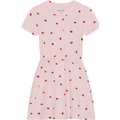 Minymo Peach Blush Klänning Ss Aop