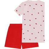 Minymo Peach Blush T-Shirt+Short Sett Aop
