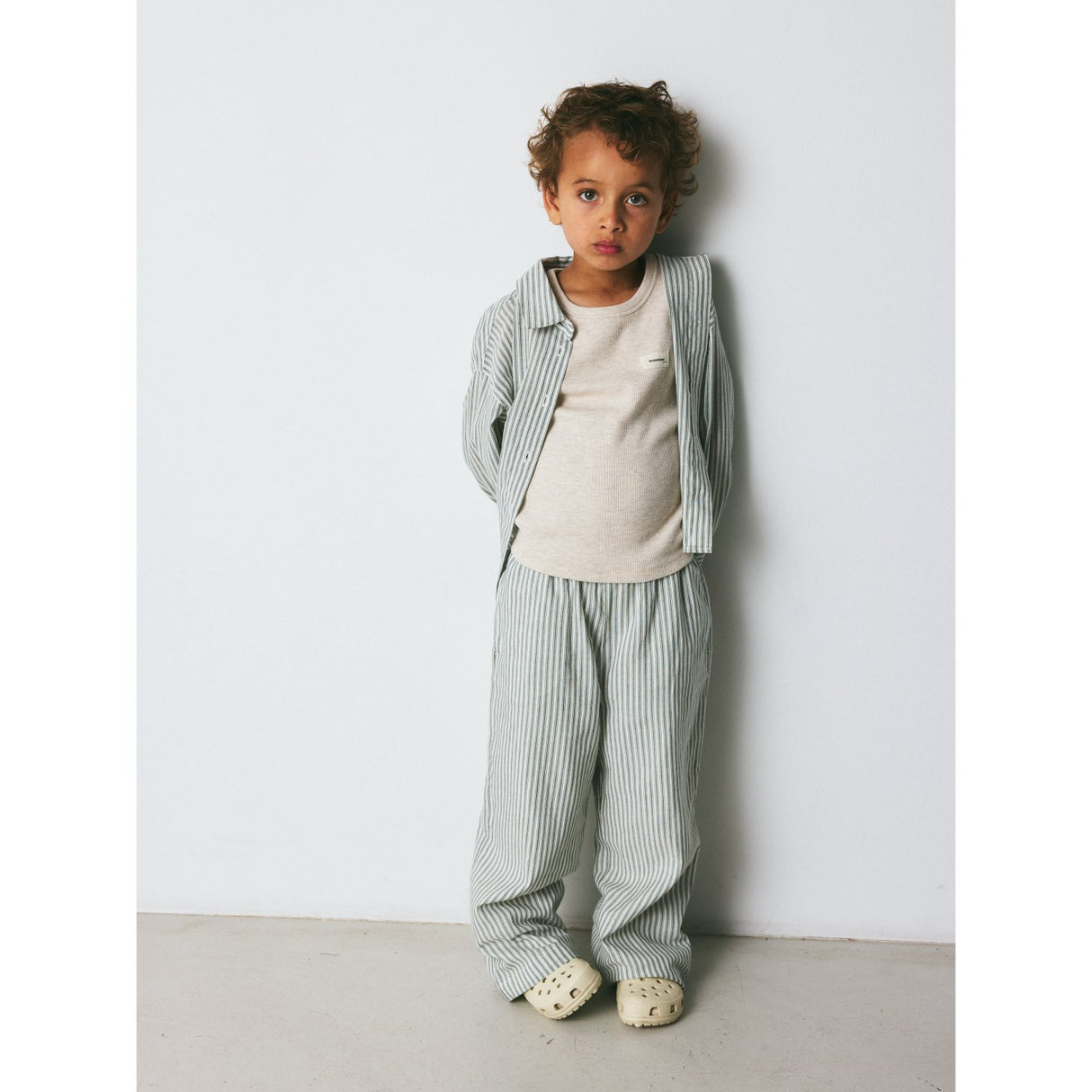 brunobruno nation Agave Green Stripe Francis Stripe Byxor