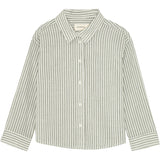 brunobruno nation Agave Green Stripe Nohrla Stripe Skjorta