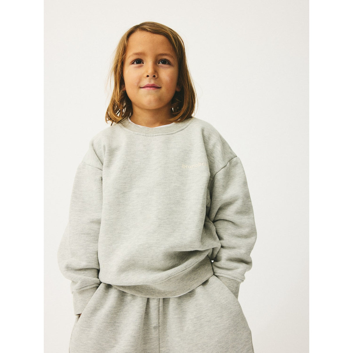 brunobruno nation Light Grey Melange Norah Sweatshirt NB