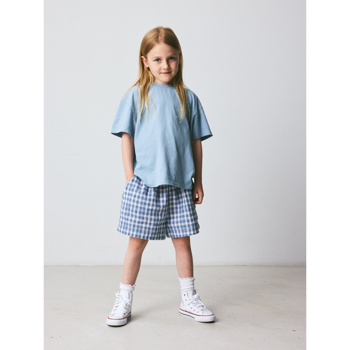 brunobruno nation Dusty Blue Skateboard Nanna T-Shirt