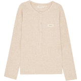 brunobruno nation Antique White Melange Leo Grandad T-Shirt