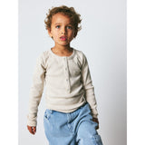 brunobruno nation Antique White Melange Leo Grandad T-Shirt