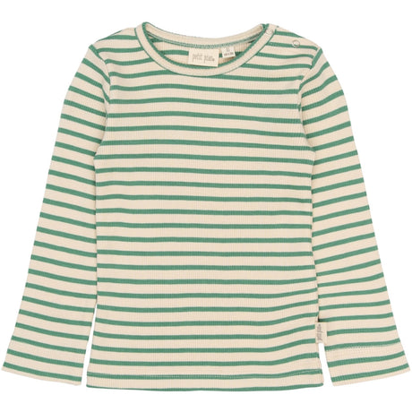 Petit Piao Frosty Spruce Striped PPSky L_S Tee