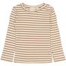 Petit Piao Ginger Snap Striped PPSky L_S Tee