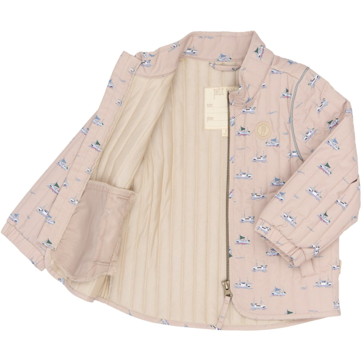 Petit Piao Oxford Tan Boat AOP PPEver Thermo Jacka