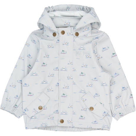 Petit Piao Pearl Blue Boat AOP PPDai Regnkläder Sett W. Susp.