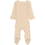 Petit Piao Fog Strawberry AOP PPDea L_S Byxdress Fold Feet NB